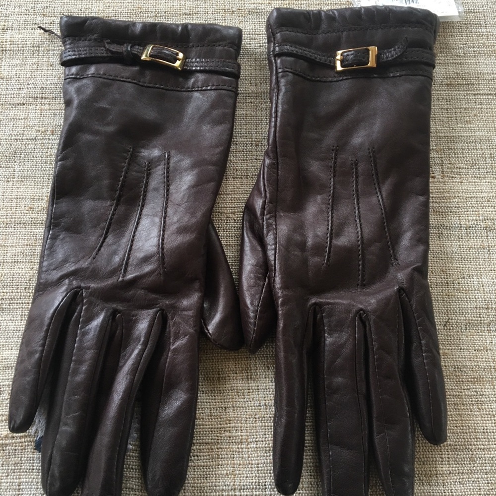 Banana Republic Leather Cashmere Gloves